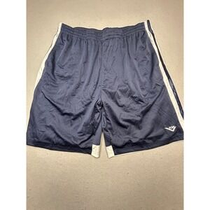 PONY Shorts Mesh Polyester Navy Blue White 3X Mens